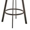 Armen Living Bronson 29" Bar Height Swivel Bar Stool in Java Brown Finish and Chocolate Faux Leather 721535761876 - alternate 6